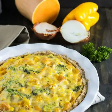 Vegetable Quiche with Whole Wheat Crust - Travel Cook Tell