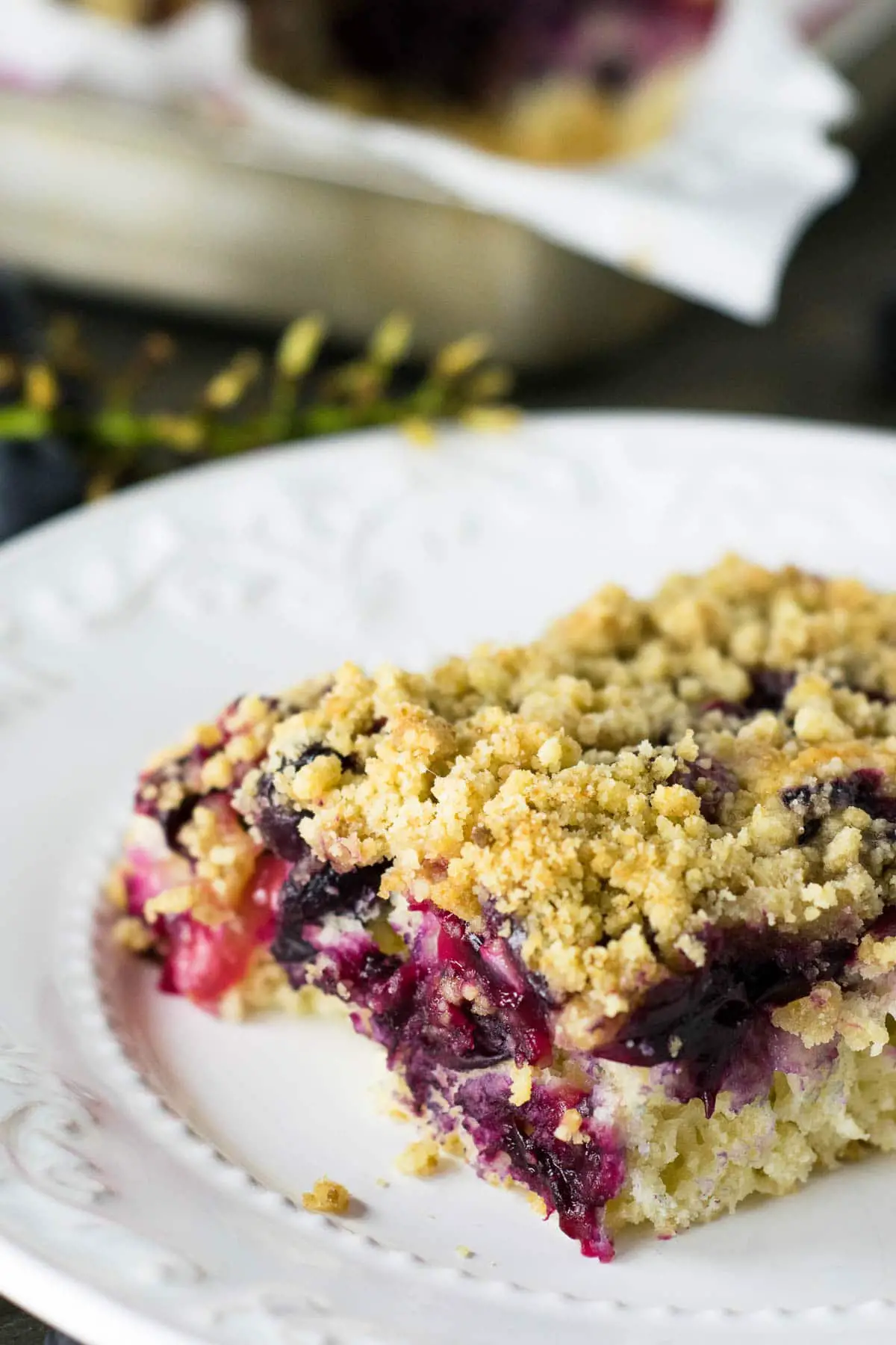 Concord Grape Crumb Cake - Travel Cook Tell