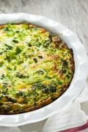 Crustless Broccoli and Cheese Quiche - Travel Cook Tell