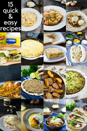15 Recipes for Quick and Easy Dinners - Travel Cook Tell