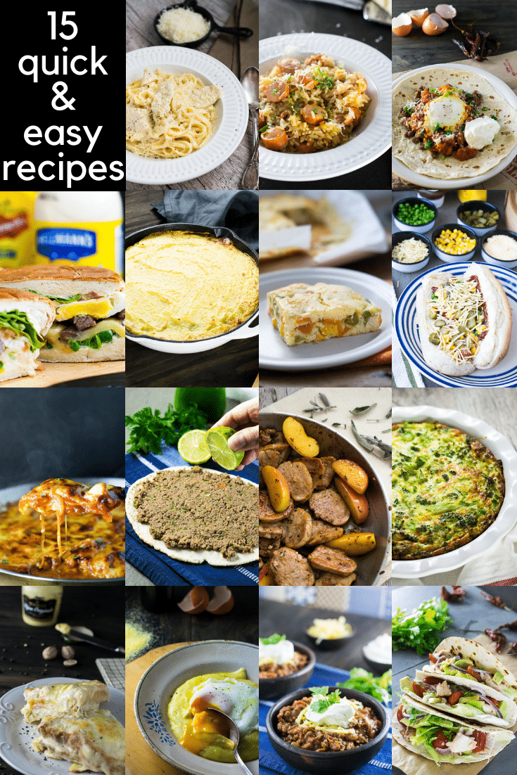 15 Recipes for Quick and Easy Dinners - Travel Cook Tell