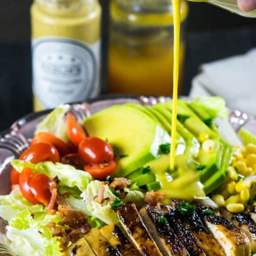 Chicken Avocado Salad and Honey Mustard Dressing Travel Cook Tell