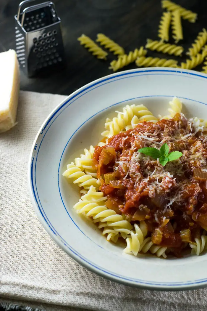 pasta with tomato sauce