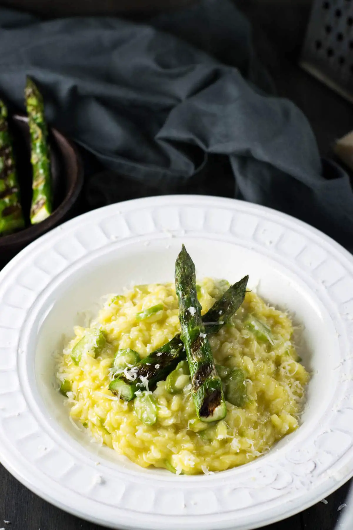 creamy asparagus risotto