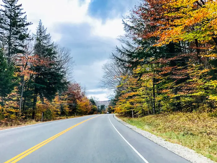 Kancamagus Highway during fall